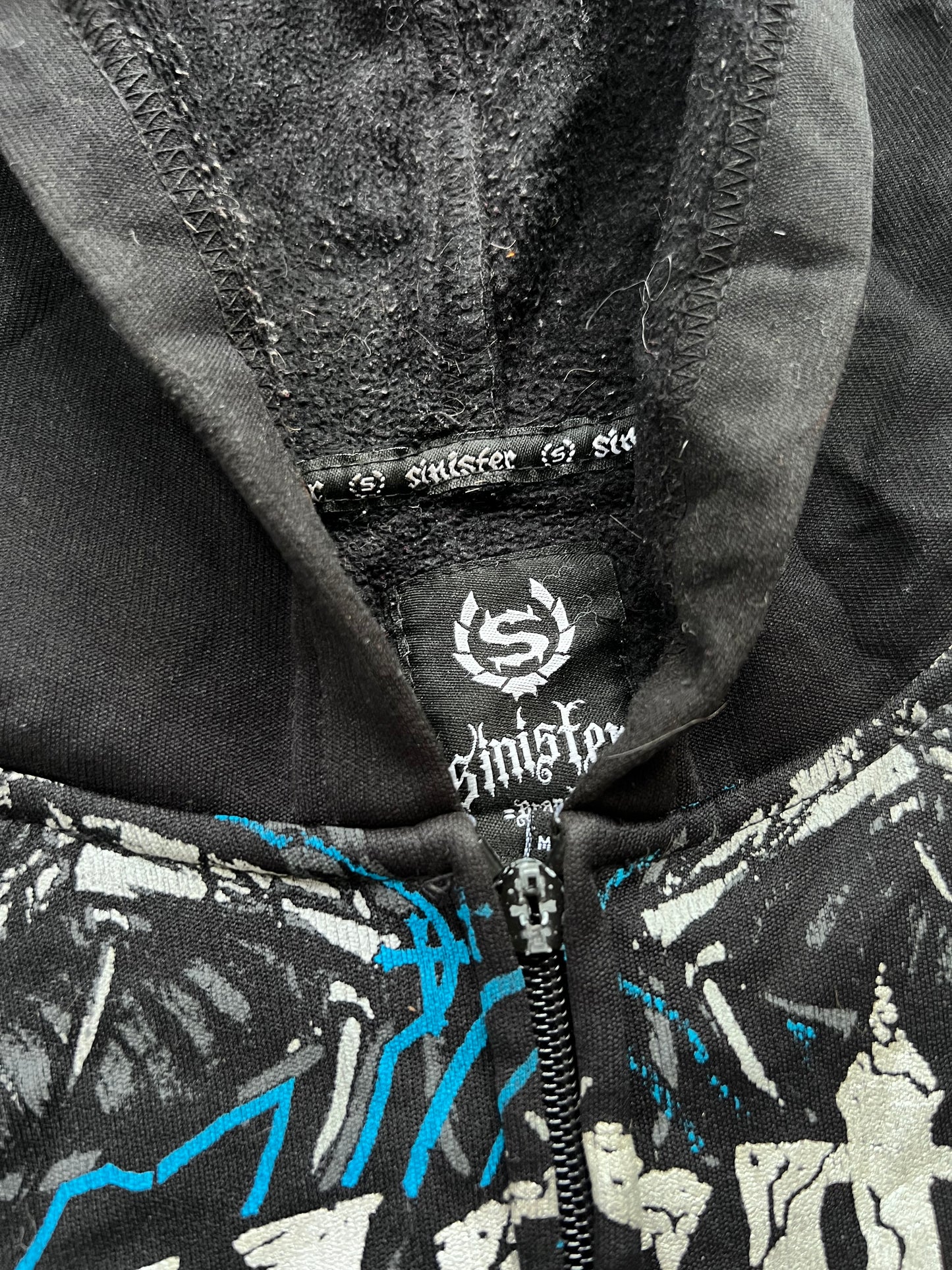 Y2K Sinister zip-up Hoodie