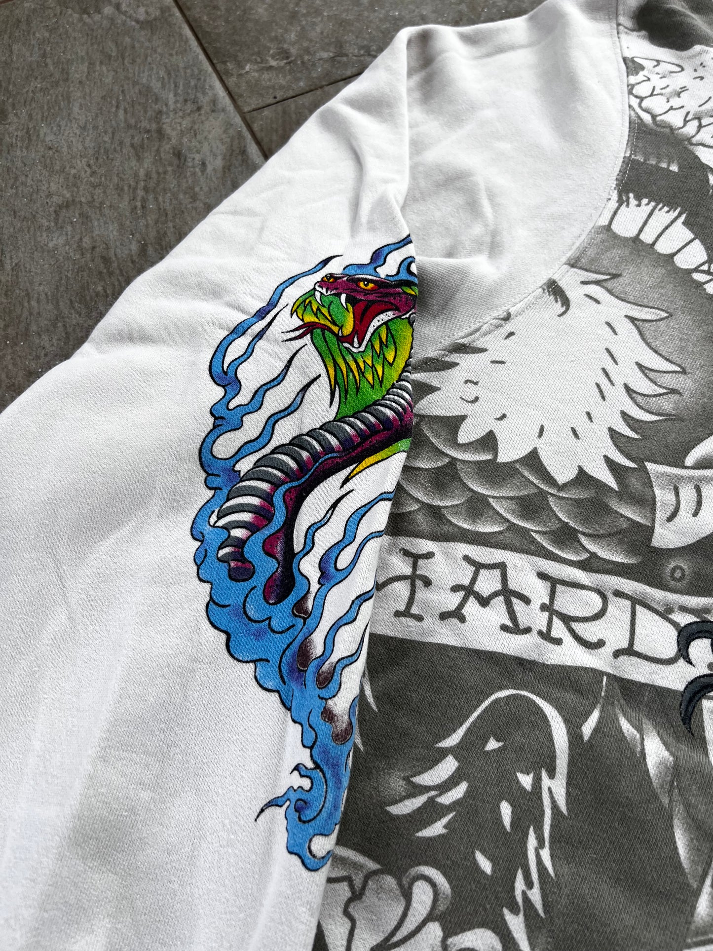 Y2K Ed hardy Zip-up Hoodie