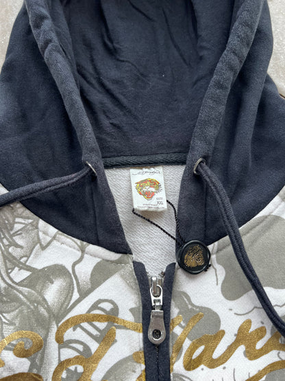Y2K Ed hardy Zip-up Hoodie