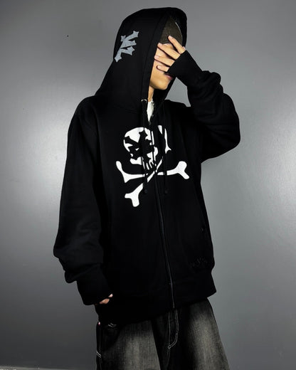 Rare Y2K Zoo york Zipup Hoodie