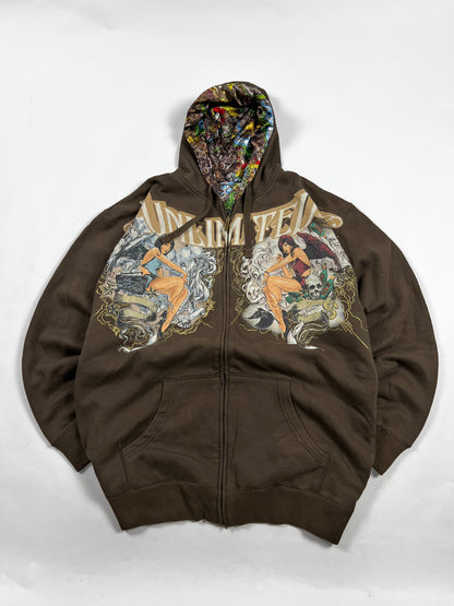 Rare Y2K ecko Hiphop Zipup Hoodie