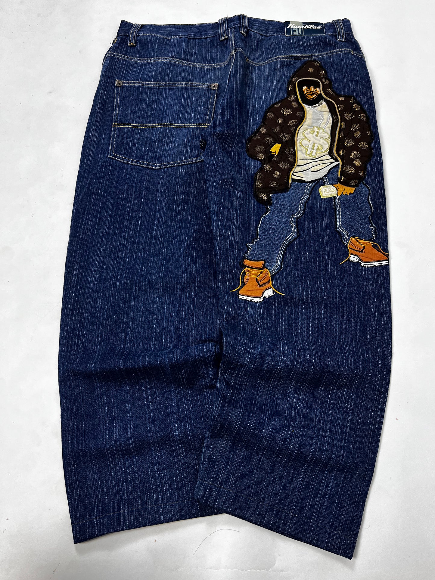 Rare Raw Blue Hiphop jeans