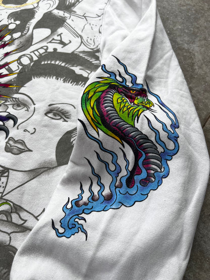 Y2K Ed hardy Zip-up Hoodie