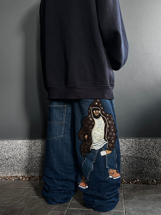 Rare Raw Blue Hiphop jeans