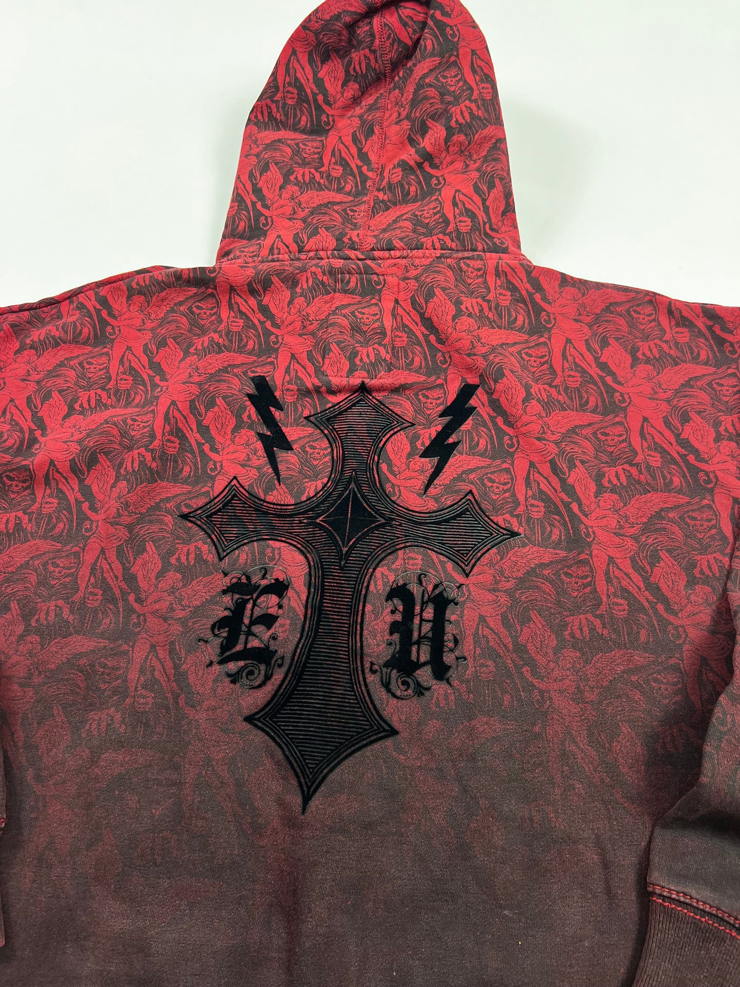 Rare ecko skull raider Zip-up Hoodie