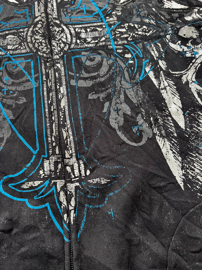 Y2K Sinister zip-up Hoodie