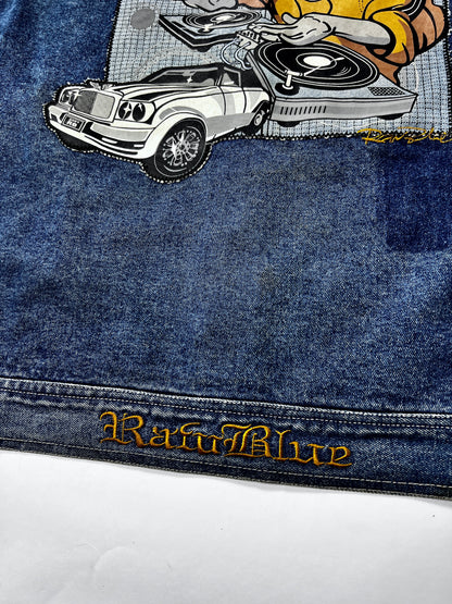 Raw blue