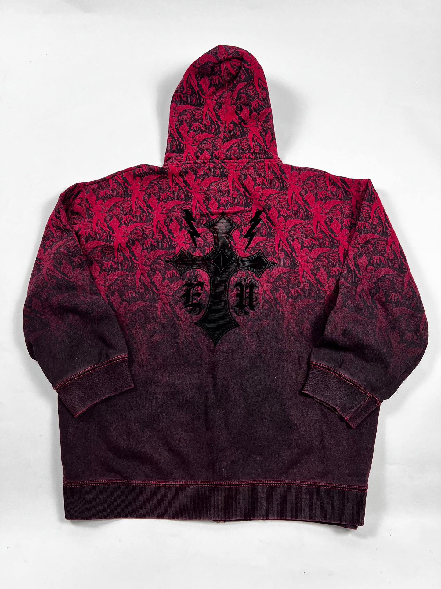 Rare ecko skull raider Zip-up Hoodie