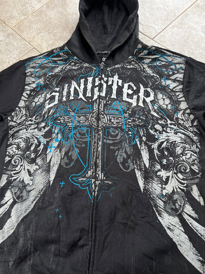Y2K Sinister zip-up Hoodie