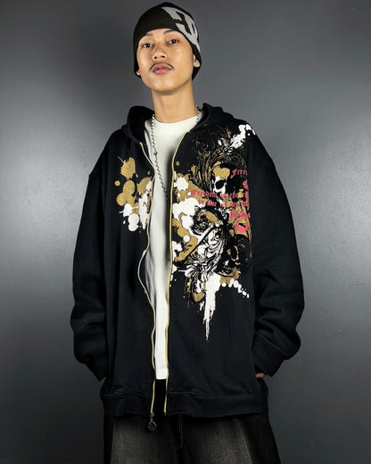 Rare South Pole skull Zip-up Hoodie