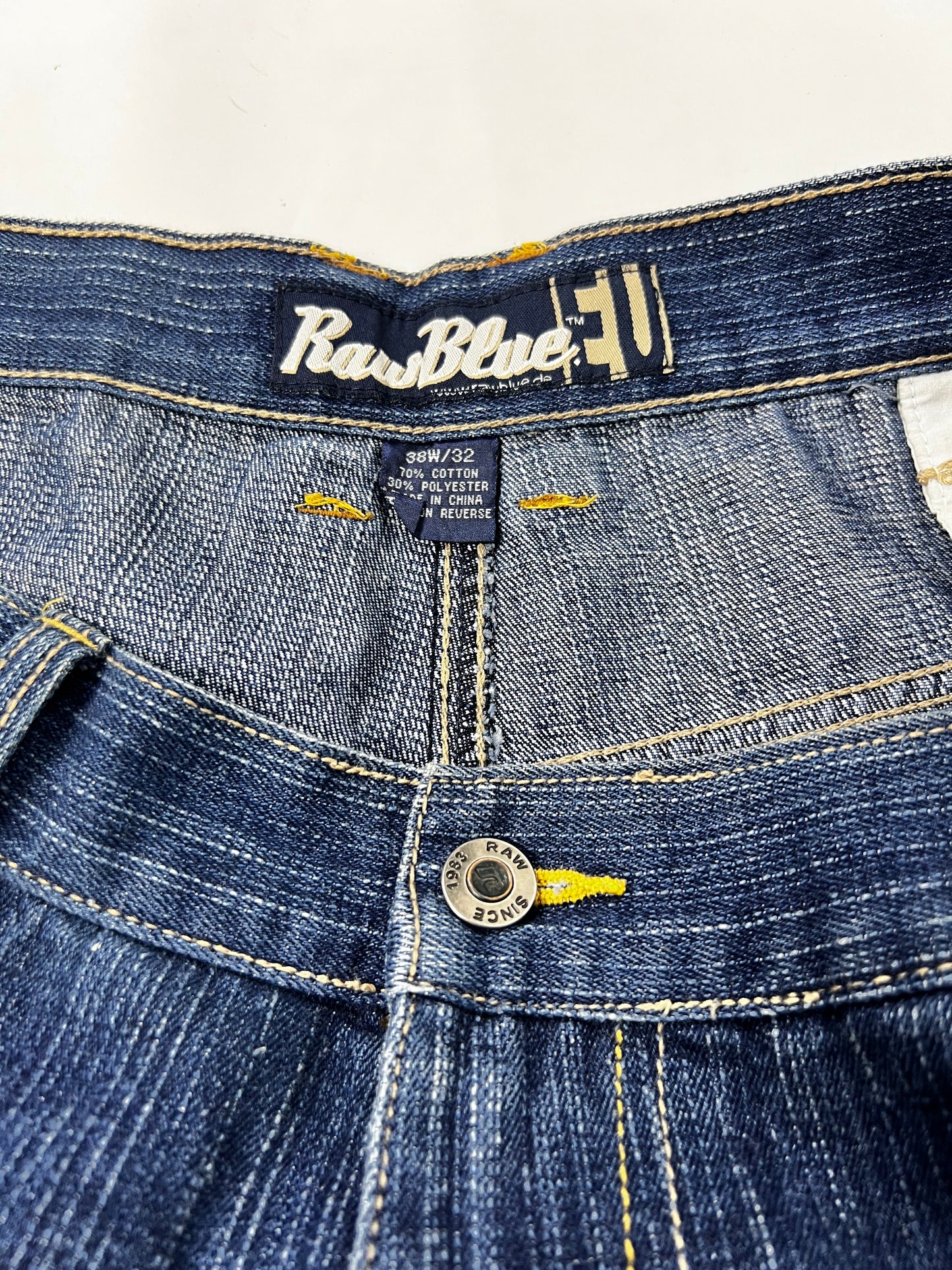Rare Raw Blue Hiphop jeans