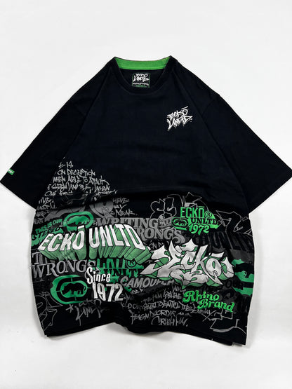 ecko graffiti Hiphop Zip-up Hoodie