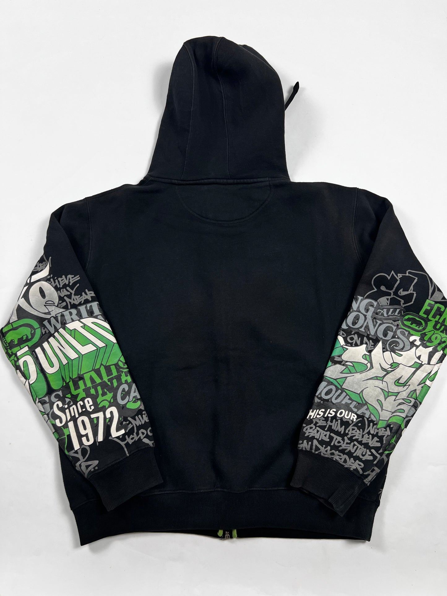ecko graffiti Hiphop Zip-up Hoodie