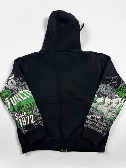 ecko graffiti Hiphop Zip-up Hoodie