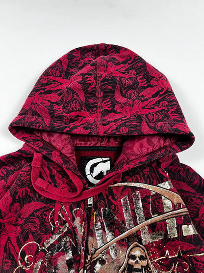 Rare ecko skull raider Zip-up Hoodie